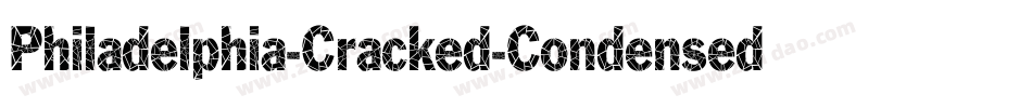Philadelphia-Cracked-Condensed Italic字体转换